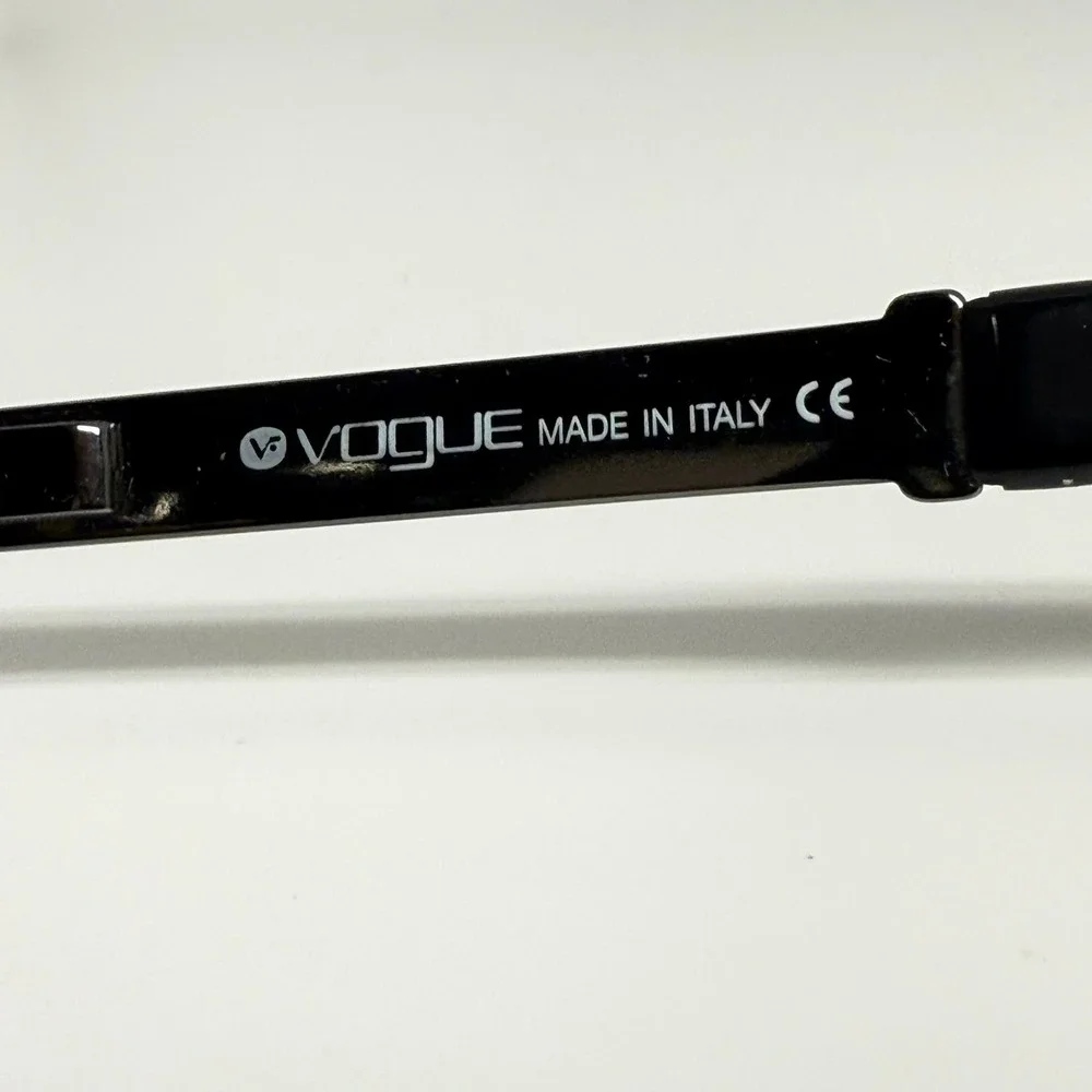 Vogue VO 3378-B Gunmetal Grey Rectangular Eyeglass Frames Made in Italy